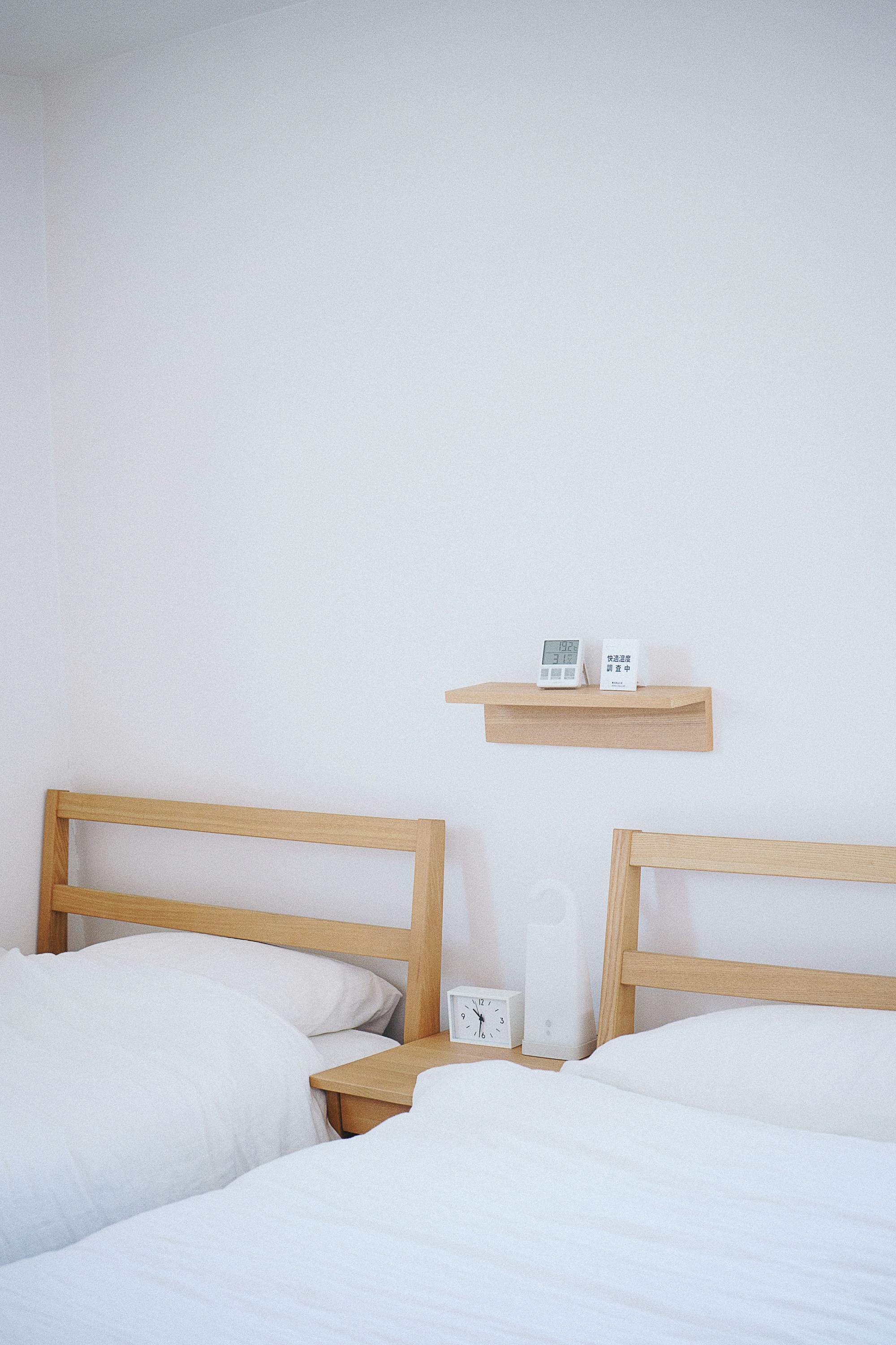Large hostel dormitory room with multiple bunk beds